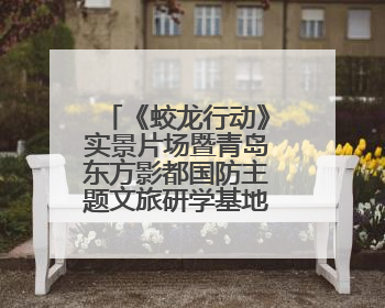 《蛟龙行动》实景片场暨青岛东方影都国防主题文旅研学基地在青岛西海岸新区开业