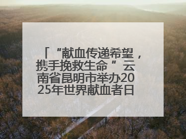 “献血传递希望，携手挽救生命 ”云南省昆明市举办2025年世界献血者日主题宣传活动