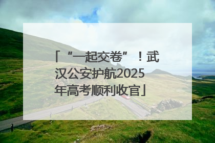 “一起交卷”！武汉公安护航2025年高考顺利收官