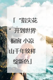 “指尖花”开到世界橱窗 小凉山千年纹样绽新色