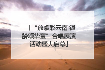 “放歌彩云南 银龄颂华章”合唱展演活动盛大启幕
