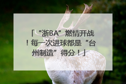 “浙BA”燃情开战！每一次进球都是“台州制造”得分！