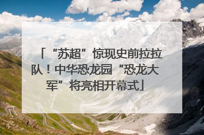 “苏超”惊现史前拉拉队！中华恐龙园“恐龙大军”将亮相开幕式