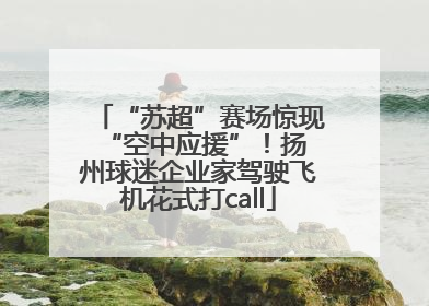 “苏超”赛场惊现 “空中应援”！扬州球迷企业家驾驶飞机花式打call