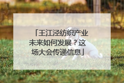 王江泾纺织产业未来如何发展？这场大会传递信息