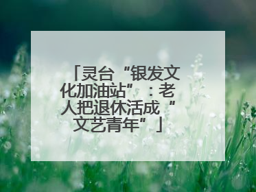 灵台“银发文化加油站”：老人把退休活成“文艺青年”