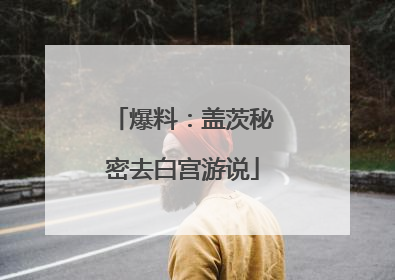 爆料：盖茨秘密去白宫游说