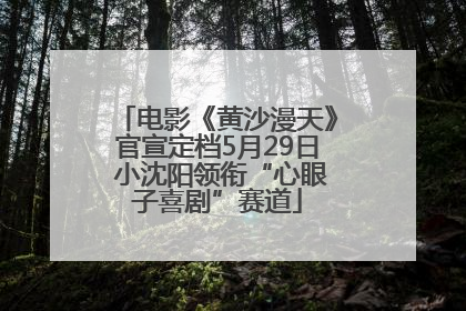 电影《黄沙漫天》官宣定档5月29日 小沈阳领衔“心眼子喜剧”赛道
