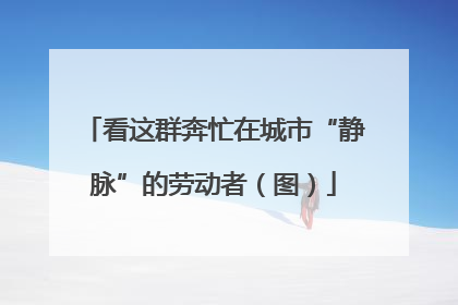 看这群奔忙在城市“静脉”的劳动者（图）