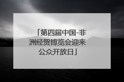 第四届中国-非洲经贸博览会迎来公众开放日