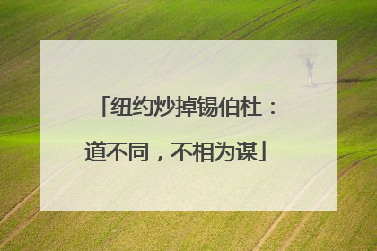 纽约炒掉锡伯杜：道不同，不相为谋