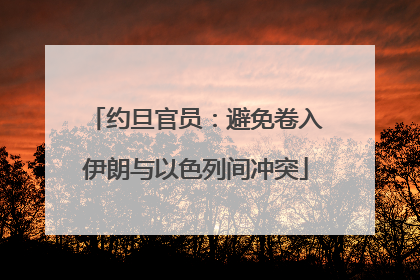 约旦官员：避免卷入伊朗与以色列间冲突