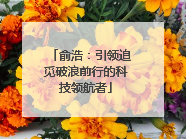 俞浩：引领追觅破浪前行的科技领航者