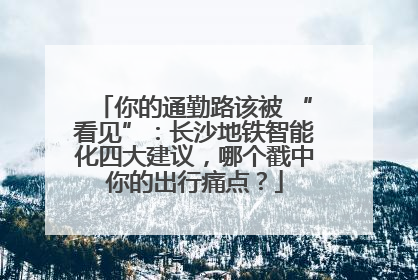 你的通勤路该被 “看见”：长沙地铁智能化四大建议，哪个戳中你的出行痛点？