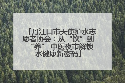 丹江口市天使护水志愿者协会：从“饮”到“养” 中医夜市解锁水健康新密码