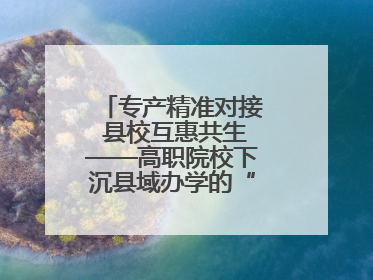 专产精准对接 县校互惠共生——高职院校下沉县域办学的“浙工商”经验