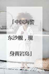 中国海警东沙舰，现身黄岩岛