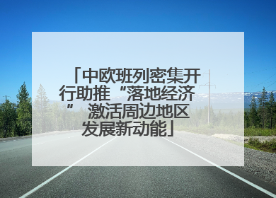 中欧班列密集开行助推“落地经济” 激活周边地区发展新动能