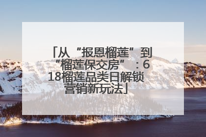 从“报恩榴莲”到“榴莲保交房”：618榴莲品类日解锁营销新玩法