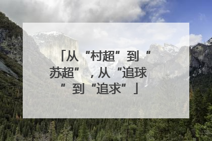 从“村超”到“苏超”，从“追球”到“追求”