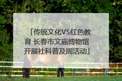 传统文化VS红色教育 长春市文庙博物馆开展社科普及周活动