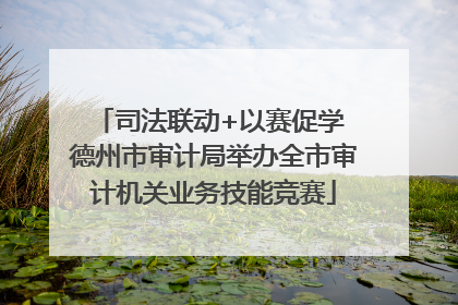 司法联动+以赛促学 德州市审计局举办全市审计机关业务技能竞赛