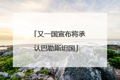 又一国宣布将承认巴勒斯坦国