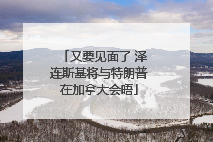 又要见面了 泽连斯基将与特朗普在加拿大会晤