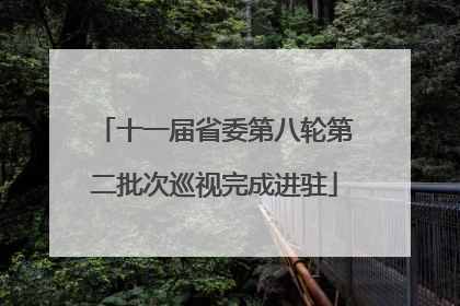 十一届省委第八轮第二批次巡视完成进驻