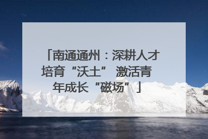 南通通州：深耕人才培育“沃土” 激活青年成长“磁场”