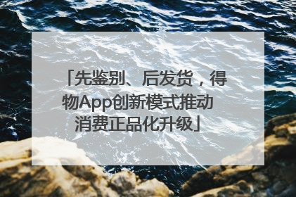 先鉴别、后发货，得物App创新模式推动消费正品化升级