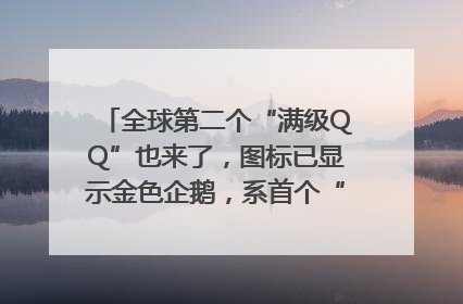 全球第二个“满级QQ”也来了，图标已显示金色企鹅，系首个“满级QQ”的小号