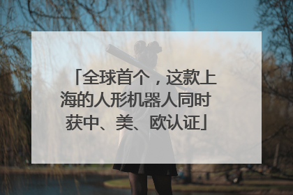 全球首个，这款上海的人形机器人同时获中、美、欧认证