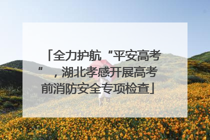 全力护航“平安高考”，湖北孝感开展高考前消防安全专项检查