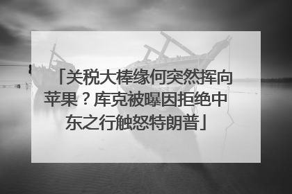 关税大棒缘何突然挥向苹果？库克被曝因拒绝中东之行触怒特朗普