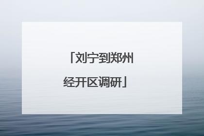 刘宁到郑州经开区调研