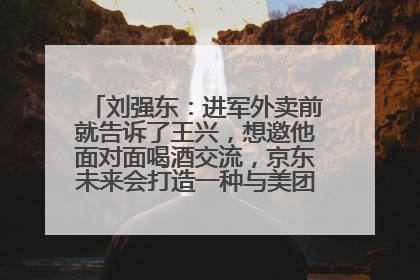 刘强东：进军外卖前就告诉了王兴，想邀他面对面喝酒交流，京东未来会打造一种与美团不同的商业模式