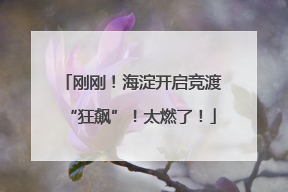 刚刚！海淀开启竞渡“狂飙”！太燃了！