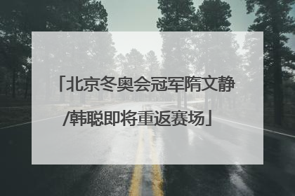 北京冬奥会冠军隋文静/韩聪即将重返赛场