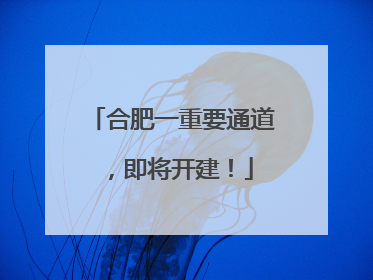 合肥一重要通道，即将开建！