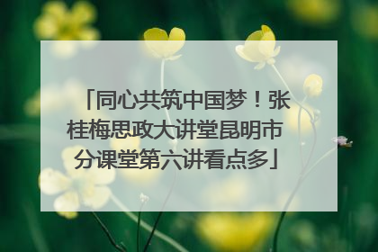 同心共筑中国梦！张桂梅思政大讲堂昆明市分课堂第六讲看点多