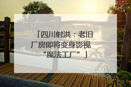 四川射洪：老旧厂房即将变身影视“魔法工厂”