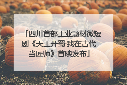 四川首部工业题材微短剧《天工开蜀·我在古代当匠师》首映发布