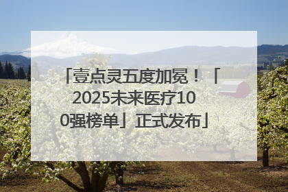 壹点灵五度加冕！「2025未来医疗100强榜单」正式发布