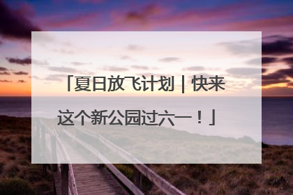 夏日放飞计划｜快来这个新公园过六一！