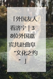 外国友人看济宁｜38位外国嘉宾共赴曲阜“文化之约”
