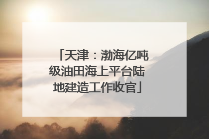 天津：渤海亿吨级油田海上平台陆地建造工作收官