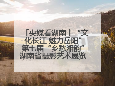 央媒看湖南丨“文化长江 魅力岳阳”第七届“乡愁湘韵”湖南省摄影艺术展览盛大启幕