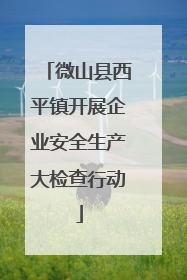 微山县西平镇开展企业安全生产大检查行动