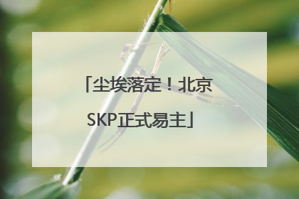 尘埃落定！北京SKP正式易主